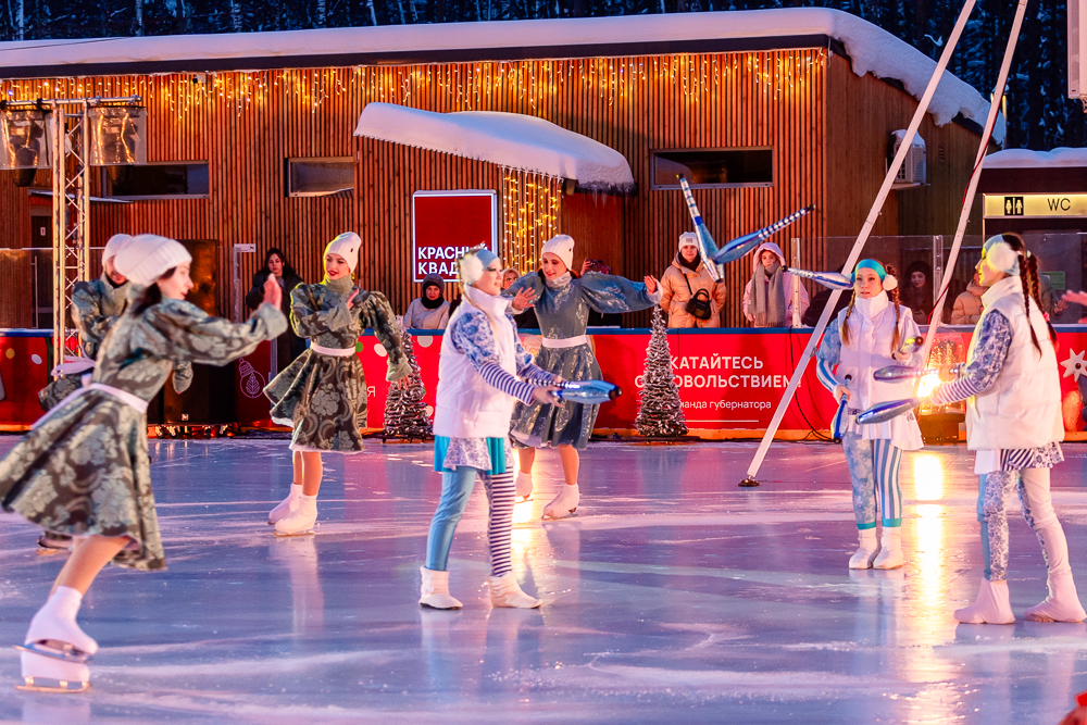 Ледовое шоу «Сказ о Руси» в парке Малевича