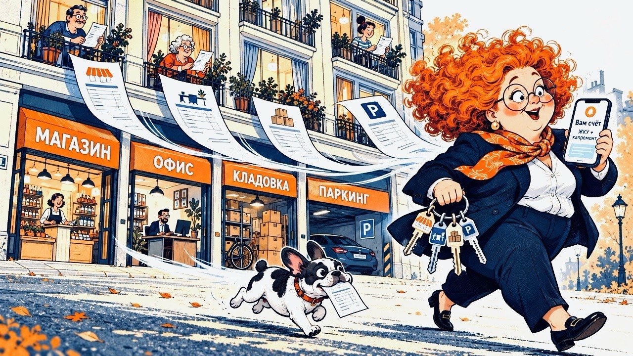 Как владельцам парковок, кладовых и офисов оплачивать коммунальные счета и взносы на капремонт